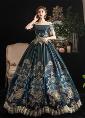 Navy Blue Marie Antoinette Dress Southern Belle Masquerade Ball Gown Dress Theater Costumes Navy Blue Marie Antoinette Dress Southern Belle Masquerade Ball Gown Dress Theater Costumes