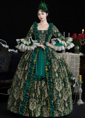 New Vintage Women Green Rococo Baroque Renaissance Marie Antoinette Ball Gown New Vintage Women Green Rococo Baroque Renaissance Marie Antoinette Ball Gown